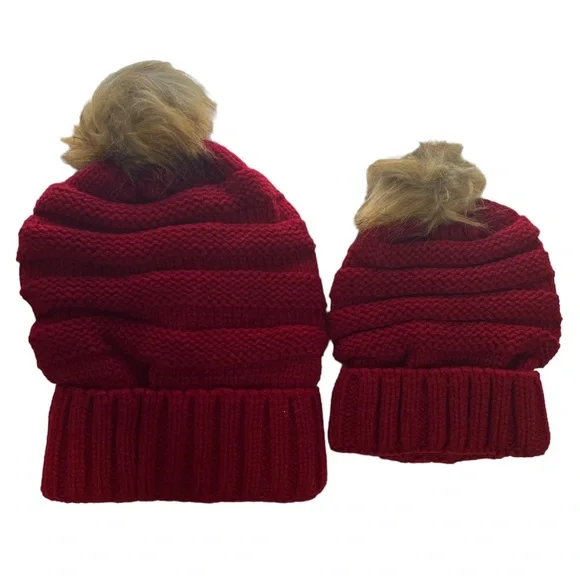 NWT Parent & child matching Beanie hats - Picture 1 of 6